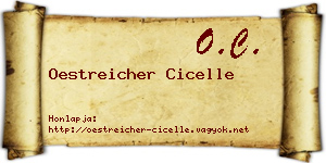 Oestreicher Cicelle névjegykártya